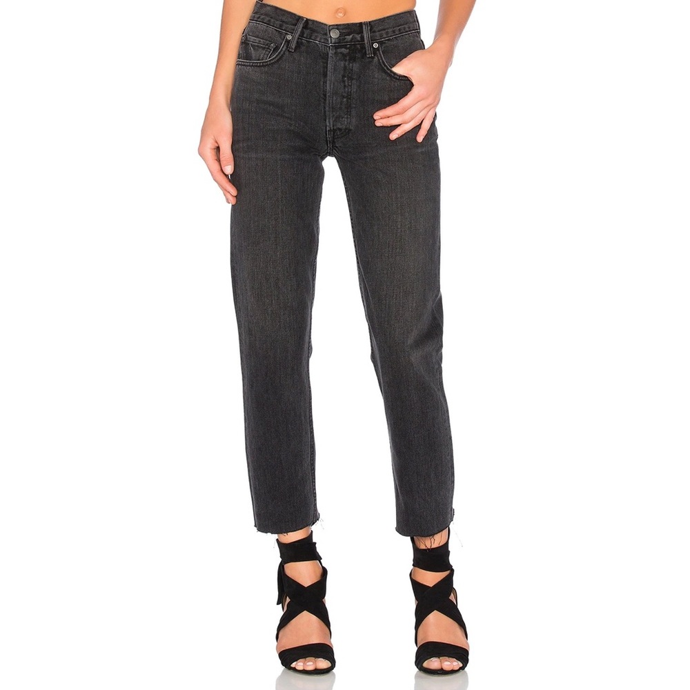 GRLFRND Karolina Black High Rise Skinny Denim Jeans in Hot Stuff 26